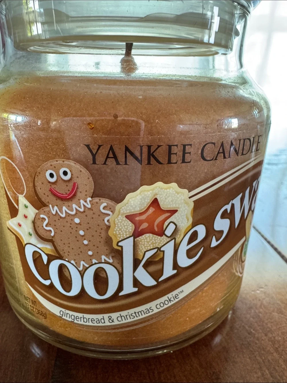 Yankee Candle Cookie Swap Jar - Orange and Cream Label